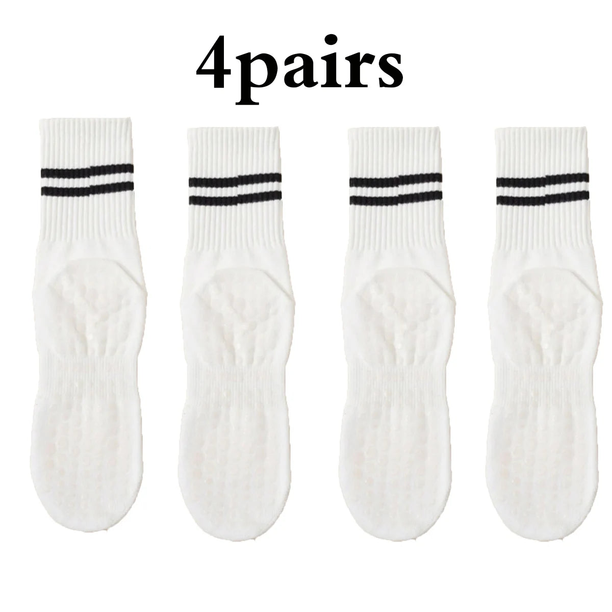 Non-Slip Women Yoga Socks 4 Pair